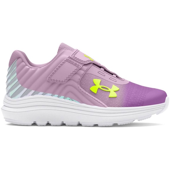 BRAND NEW girl youth under armour ginf outhustle purple velcro shoes size 7 & 8 - Picture 4 of 7
